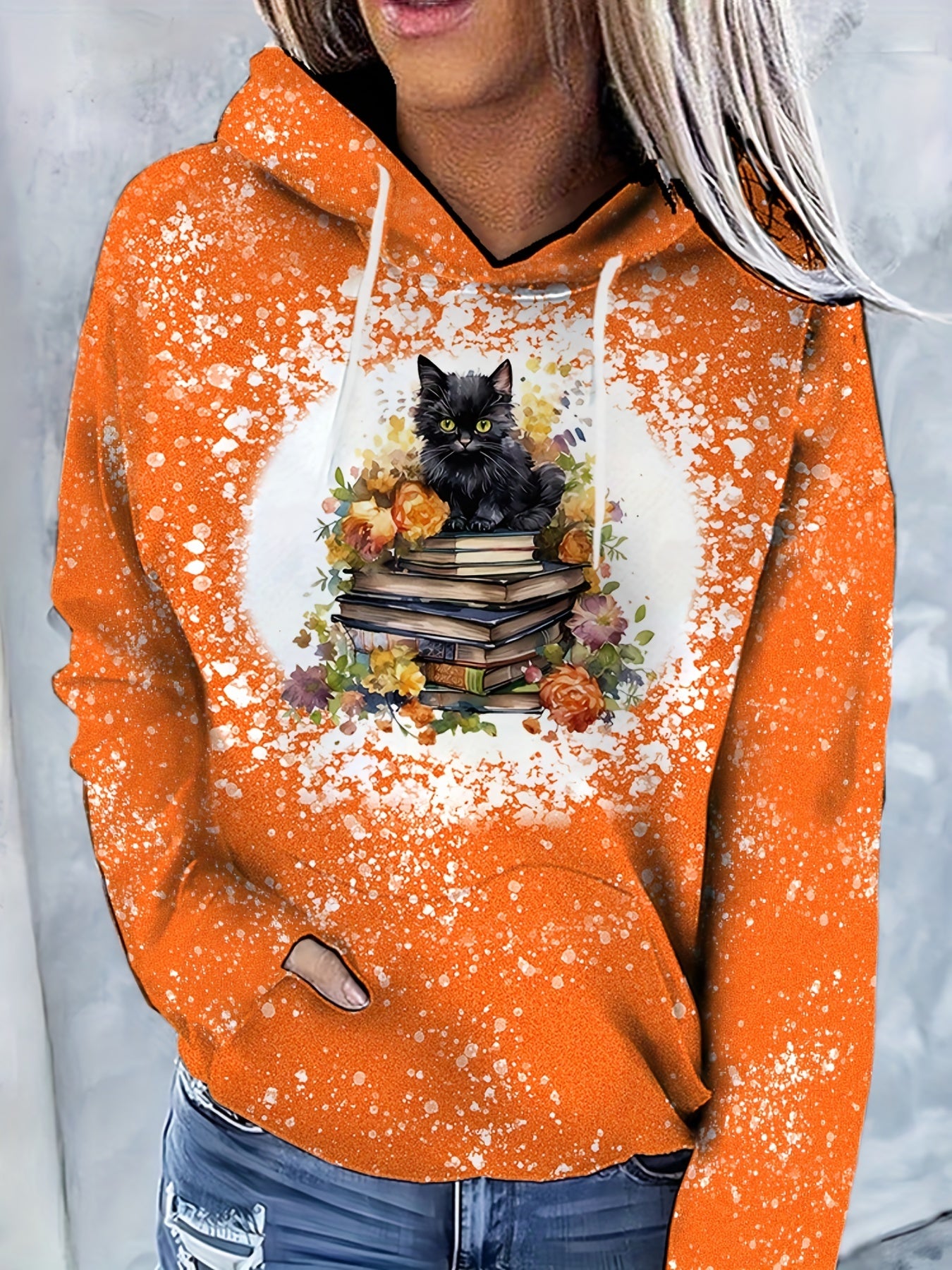 Women's Pullover Hoodie - Puss 'n' Books