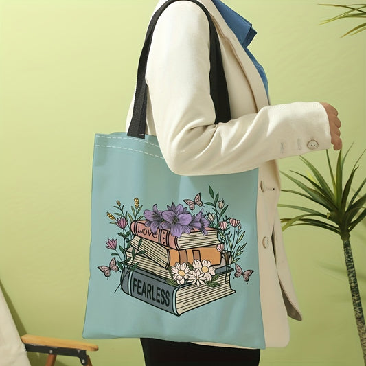 Bookish Tote - Flower Print
